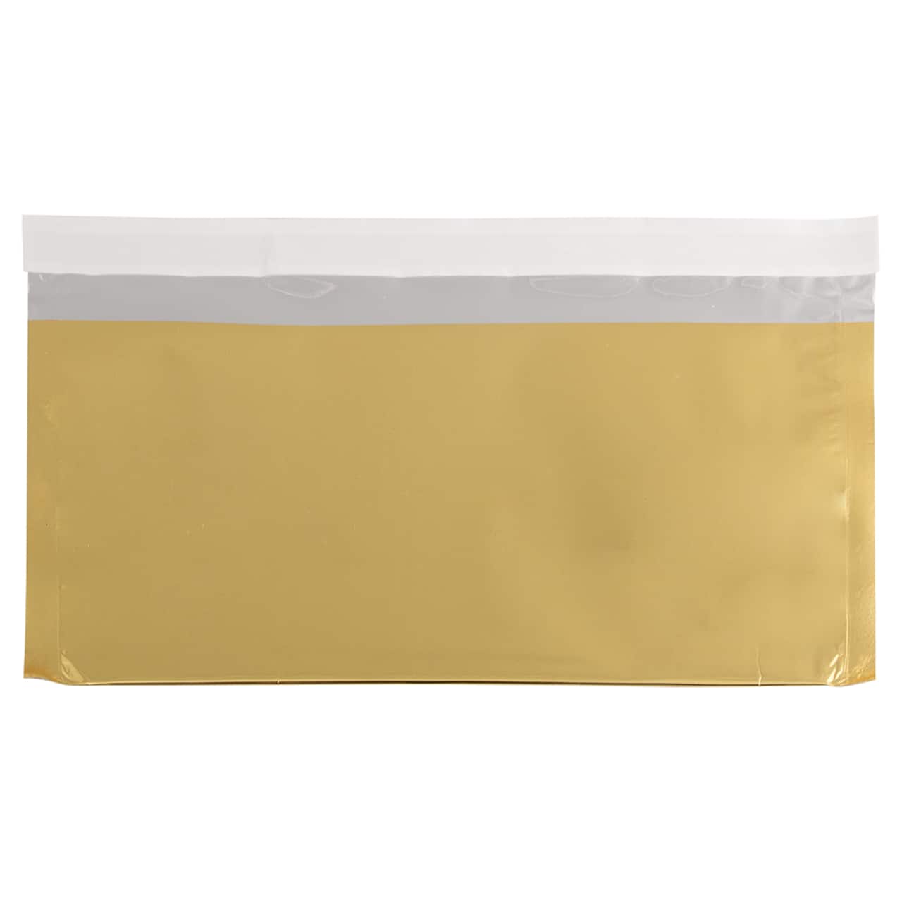 JAM Paper 4" x 9.5" Foil Business Envelopes, 25ct.
